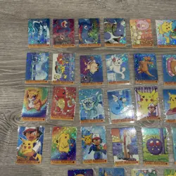 (5) Pokemon Vintage Pocket Monsters Vending HOLO Stickers (36 Cards) For PokeDro - Image 2