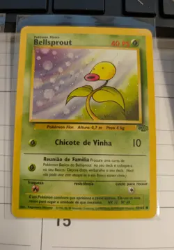 Bellsprout 49/64 Jungle Unlimited WOTC Pokemon Card Portuguese - Image 1
