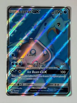 Lapras GX 139/149 Pokemon Sun & Moon Base Set Ultra Rare Full Art Holo LP - Image 1