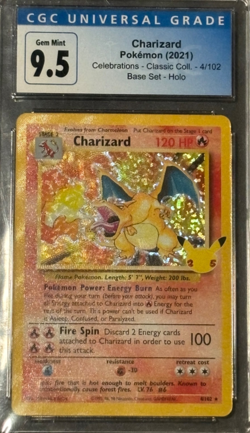 2021 POKEMON CELEBRATIONS CLASSIC COLLECTION #4 CHARIZARD-HOLO CGC 9.5 - Image 1