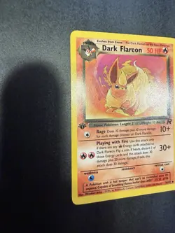 Pokemon Dark Flareon 1st Edition Uncommon TCG Card 35/82 Near Mint - Image 2