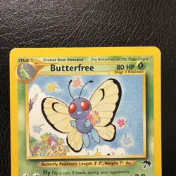 Pokemon Southern Islands Promo Butterfree 9/18 HP / DMG Vintage - Image 2