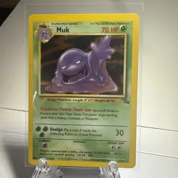 Muk 13/62 Fossil Unlimited (1999) Holo Rare - LP/NM Pokemon TCG - Vintage WOTC - Image 1