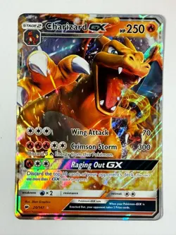 Charizard GX 20/147 Ultra Rare Full Art Holo SM-Burning Shadows Pokemon TCG - Image 1