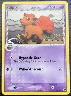 Vulpix Delta Species 70/101 Pokemon TCG EX Dragon Frontiers MINT NM - Image 1
