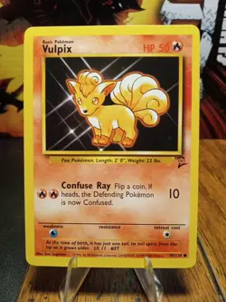 1999 Pokemon Base Set 2 Vulpix #99 Extremely LP - Image 1