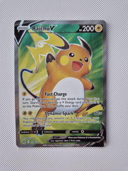 Pokemon TCG Raichu V 158/172 Ultra Rare Brilliant Stars Near Mint - Image 1