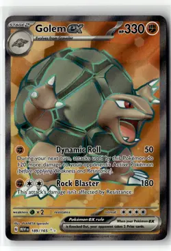 Golem ex ⭐ 189/165 Holo Ultra Rare 151 2023 Pokemon NM - Image 1