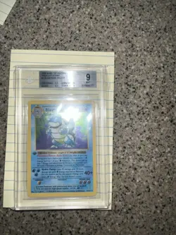 1999 POKEMON GAME 1ST ED #2 BLASTOISE-HOLO PSA 9 - Image 3