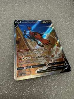 Pokemon Galarian Zapdos V Ultra Rare Full Art Holo Chilling Reign 174/198 - Image 3