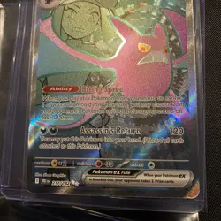 Pokemon Destined Rivals, Team Rocket’s Crobat EX, Holo Rare, NM/M, No Scratches! - Image 2