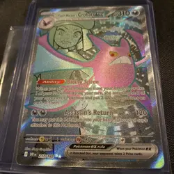 Pokemon Destined Rivals, Team Rocket’s Crobat EX, Holo Rare, NM/M, No Scratches! - Image 3