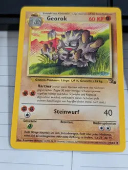 Pokemon German Print Graveler Georok 37/62 Fossil (2000) - Image 1