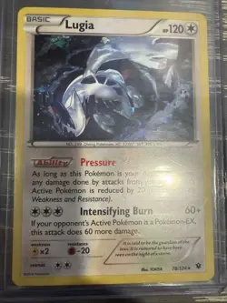 Pokemon TCG Lugia Fates Collide 78/124 Exclusive Cracked Ice Holo - Image 1