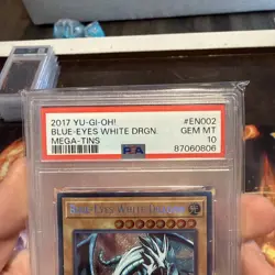 PSA 10 2017 Yugioh Blue Eyes White Dragon CT14-EN002 Secret Rare Mega-Tins - Image 2