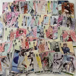 120+ Weiss Schwarz Bulk Lot Trading Cards Waifu Mixed Sets Anime Girl Japanese - Image 1
