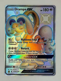 Drampa GX SV80/SV94 Hidden Fates: Shiny Vault Shiny Holo Rare Pokemon Card - Image 1
