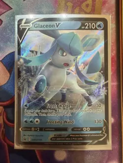 Glaceon V - SWSH196 - Pokemon Sword & Shield Promo Ultra Rare Holo Card NM - Image 1