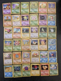 2000 Pokemon BASE SET 2 Edition NEAR COMPLETE Non Holo 91 Cards Lot RARES - Image 5