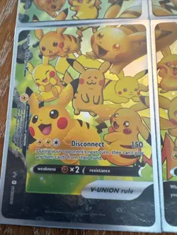 Pikachu V-Union [Set of 4] SWSH: Sword & Shield Promo Cards Holo - Image 4