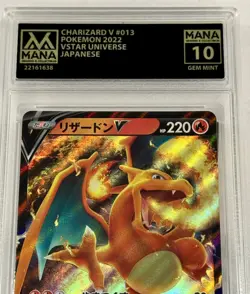 Charizard V #013 MANA Graded Gem Mint 10 Pokemon Card - Image 1