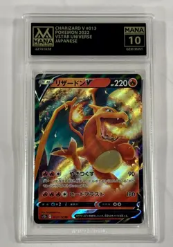 Charizard V #013 MANA Graded Gem Mint 10 Pokemon Card - Image 2