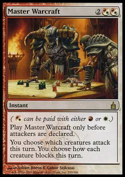 MTG MASTER WARCRAFT FOIL ITALIAN EXC - MAESTRO DI TATTICHE - RAV - MAGIC - Image 1