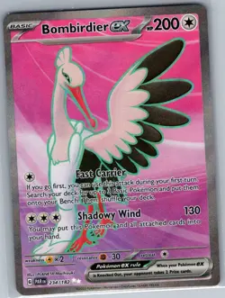 Bombirdier ex 234/182 SV04: Paradox Rift - Pokemon Card - NM - Image 1