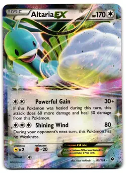 Altaria EX 83/124 - Fates Collide Rare EX Pokemon TCG Holo - HP Card - Image 1