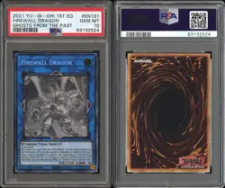 Firewall Dragon #EN131 2021 Yu-Gi-Oh! 1st Edition Ghosts from the Past PSA 10 - Image 3