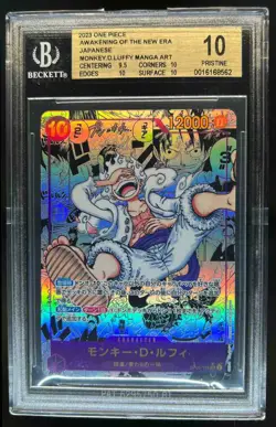 2023 One Piece Monkey.D.Luffy Secret Rare JP Manga Art #OP05-119 BGS 10 Pristine - Image 1