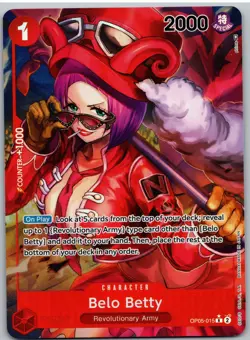 Belo Betty Alternate Art OP05-015 One Piece NM - Image 1