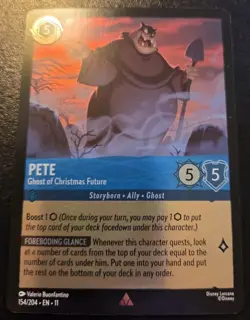 Pete - Ghost Of Christmas Future 154/204 Cold Foil Rare Winterspell Lorcana TCG - Image 1