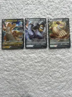 MINT Pokemon Card Lot 3 OFFICIAL TCG Cards Ultra Rare V’s and PokemonGo Special! - Image 1