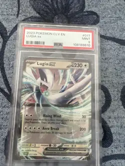 2023 POKEMON CLV TRADING CARD GAME CLASSIC #017 LUGIA EX PSA 9 - Image 1
