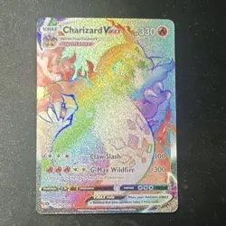 Pokemon Charizard VMAX Secret Rare Full Art Holo 074/073 Champions Path Card - Image 1