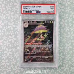 Pokemon Card Shiinotic 194/191 Secret Rare Scarlet Violet Surging Sparks PSA 9 - Image 1