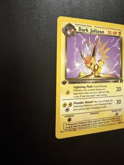 Pokemon Dark Jolteon TCG 1st Edition Card 38/82 Near Mint - Image 2