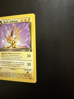 Pokemon Dark Jolteon TCG 1st Edition Card 38/82 Near Mint - Image 3
