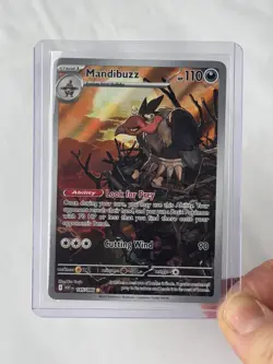 Mandibuzz 145/086 White Flare Illustration Rare Pokemon TCG Card - NM/M - Image 1