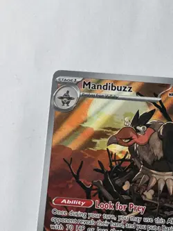 Mandibuzz 145/086 White Flare Illustration Rare Pokemon TCG Card - NM/M - Image 5