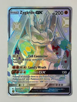 Zygarde GX SV65/SV94 Shiny Full Art Ultra Rare Hidden Fates Pokemon TCG Card NM - Image 1