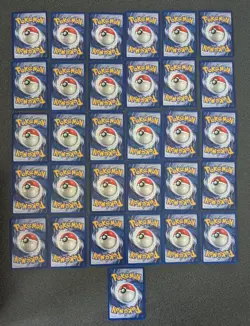 Pokemon Base Set 32 Shadowless Cards Complete Common Set - Image 2