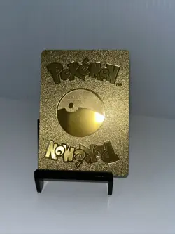 Ice Rider Calyrex VMAX Metal Gold Foil Pokemon Card Fan Art Display Card - Image 5