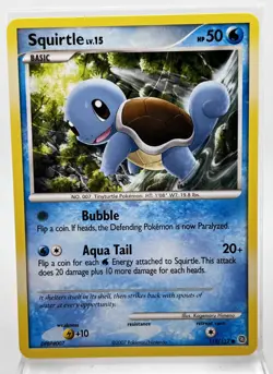 Squirtle 112/137 Pokemon Card Secret Wonders 2007 LP - Image 1