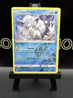 Alolan Vulpix - 21/145 - Reverse Holo Common - Guardians Rising - Pokemon Card - Image 2