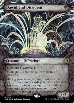 Dawnhand Dissident FOIL SHOWCASE Lorwyn Eclipsed Magic MTG NM - Image 1