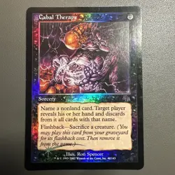Foil CABAL THERAPY Judgment MTG Vintage Magic the Gathering - MP condition - Image 1