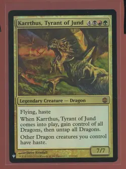 Karrthus, Tyrant of Jund Foil Mythic NM List Alara Reborn Magic the Gathering - Image 1