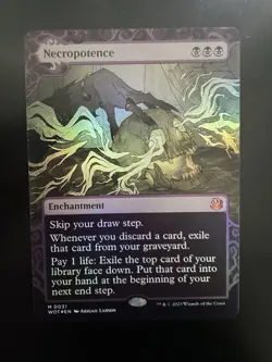 Magic The Gathering Necropotence Wilds of Eldraine Foil Enchantment M031 - Image 1